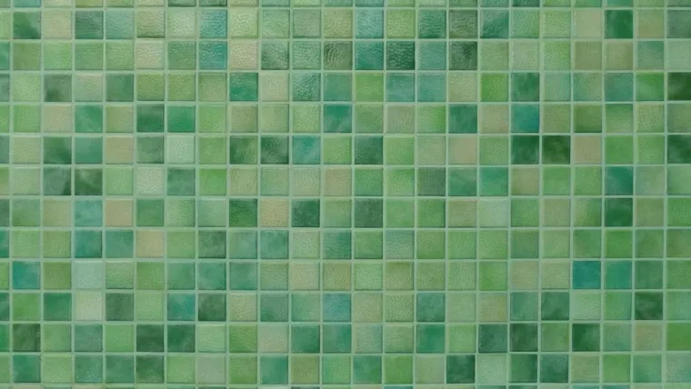 Pose de carrelage mosaïque en plaque au sol d'une maison de vacances, Ghisonaccia, Kitchen Family by AMP