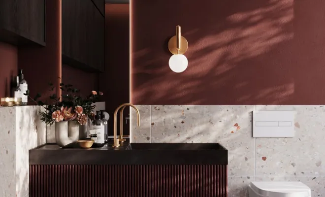 Salle de bain grand miroir 